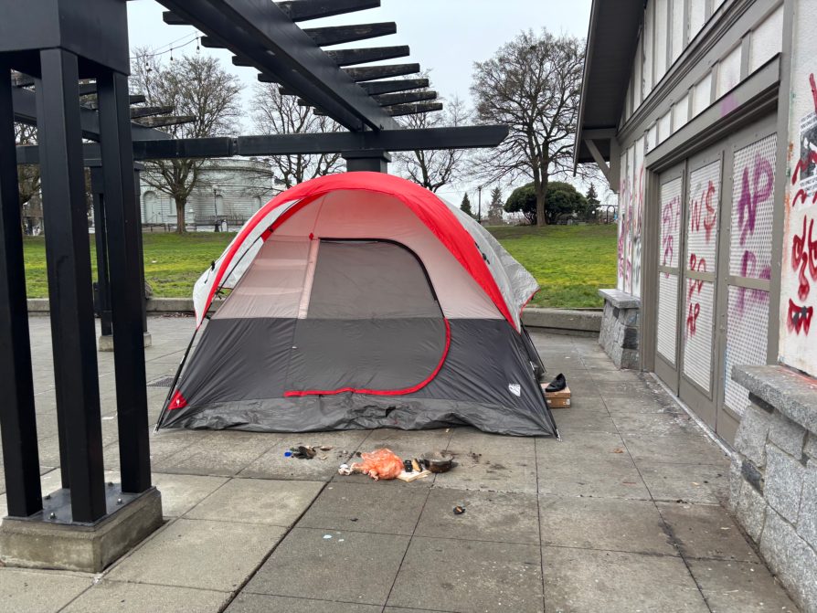 City of Seattle homeless encampment cleanup at Cal Anderson Park, 2026-01-09 (Capitol Hill)
