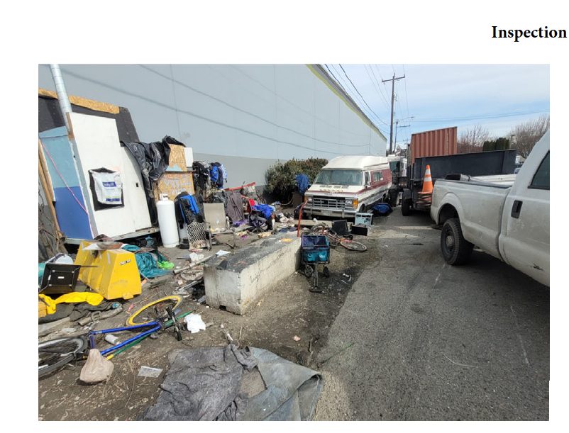 City of Seattle homeless encampment cleanup at sw findlay st & 26th ave sw, 2022-03-11 (High Point)