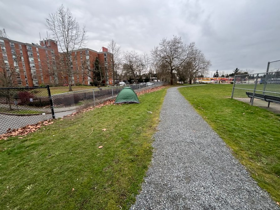 City of Seattle homeless encampment cleanup at Roxhill Park, 2026-03-11 (Roxhill/Westwood)