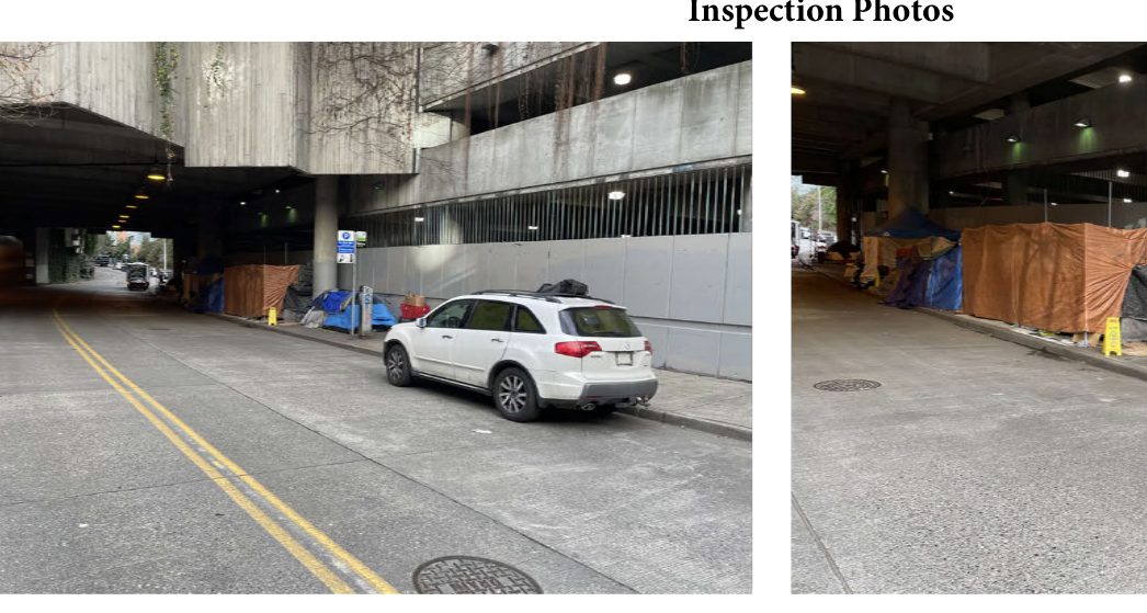 City of Seattle homeless encampment cleanup at hubbell pl & 9th ave, 2023-03-31 (First Hill)