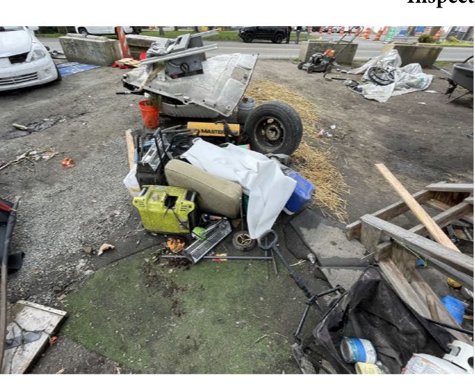 City of Seattle homeless encampment cleanup at south transfer station & s kenyon st and 5th ave s, 2023-04-18 (South Park)