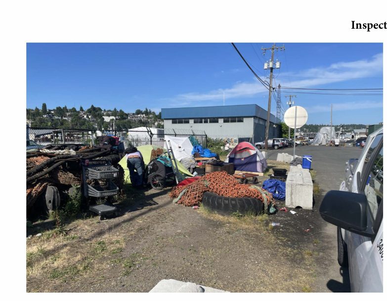 City of Seattle homeless encampment cleanup at nw 40th st & leary way nw, 2023-06-12 (Fremont)