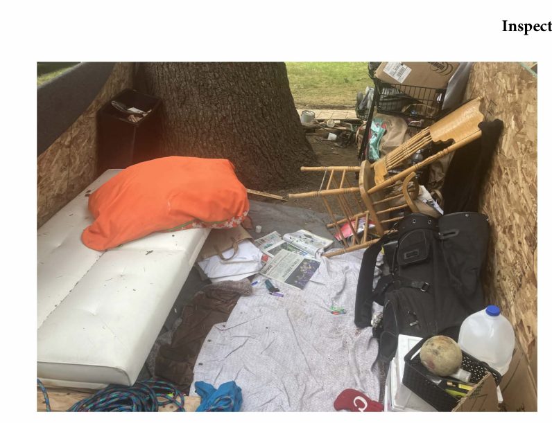 City of Seattle homeless encampment cleanup at Raveena Blvd Olga Park, 2023-06-20 (University District)