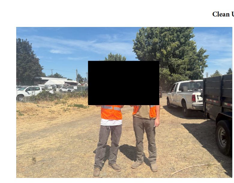 City of Seattle homeless encampment cleanup at e marginal way s & ellis ave s, 2025-07-30 (Georgetown)