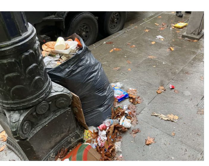 City of Seattle homeless encampment cleanup at 3rd ave & cherry st, 2023-10-25 (Downtown Commercial Core)