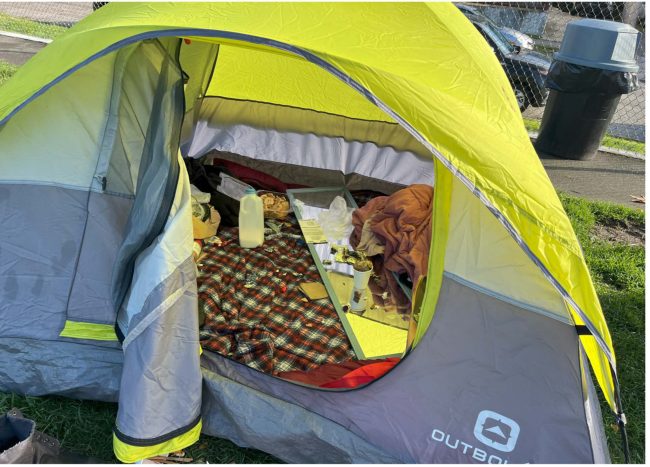 City of Seattle homeless encampment cleanup at University Playground, 2024-11-06 (Wallingford)