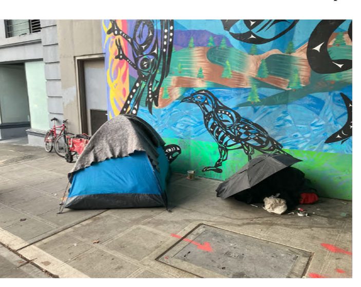 City of Seattle homeless encampment cleanup at 4th ave & yesler way, 2023-12-20 (Pioneer Square/International District)